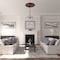 Ekena Millwork Oslo Ceiling Medallion (Fits Canopies up to 7 5/8"), 38 3/8"OD x 2 7/8"P, Brushed Mahogany CM38OSBMF - alternate 3